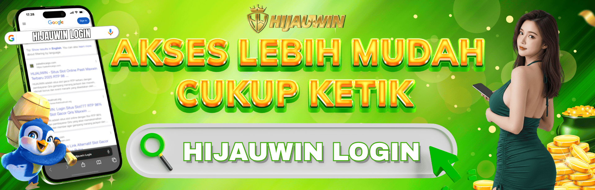 AKSES MUDAH KETIK HIJAUWIN LOGIN