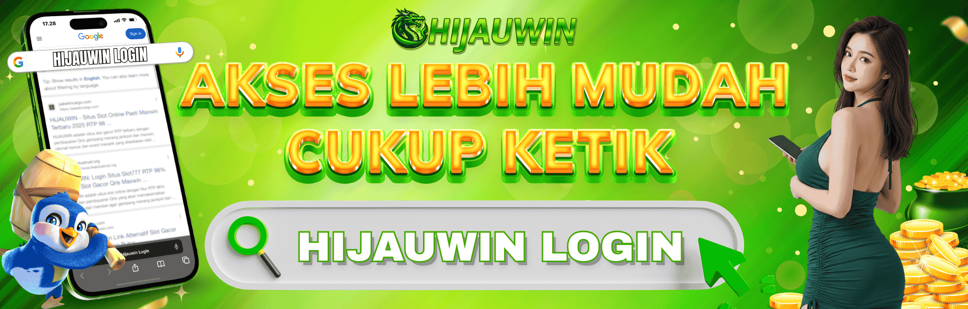 AKSES MUDAH KETIK HIJAUWIN LOGIN